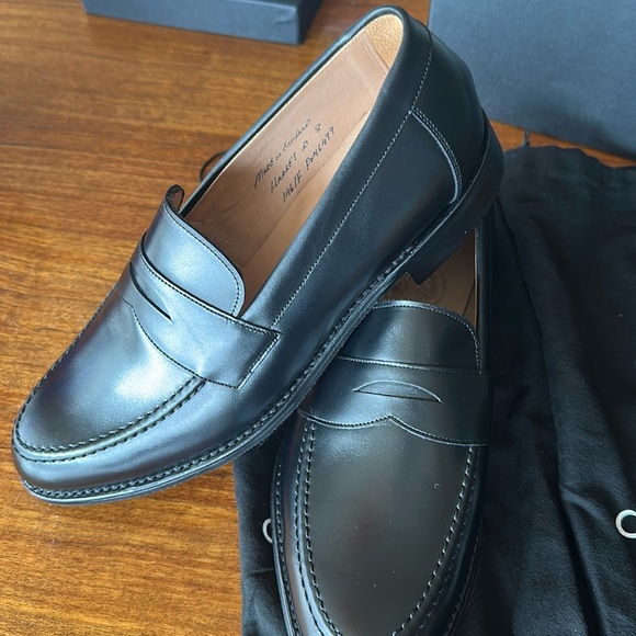 Joseph Cheney Hadley D penny loafer. Black. Calf leather. Size 8 UK.Never worn